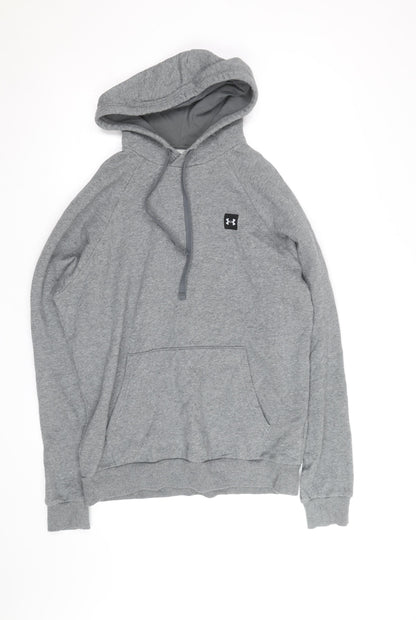 Under Armour Men's Grey Pullover Hoodie M Relaxed Fit Athletic