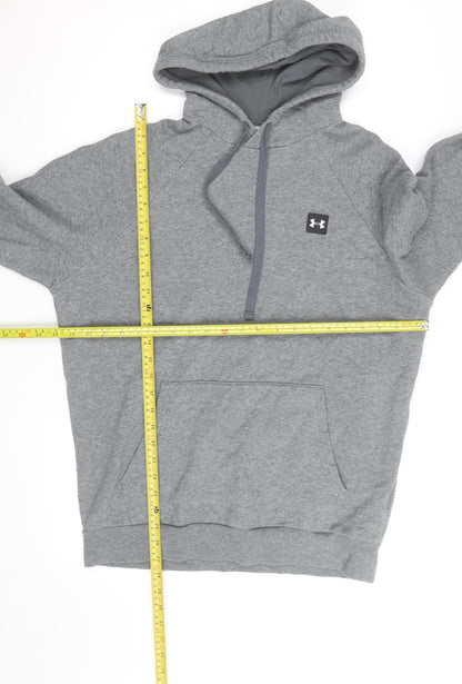 Under Armour Men's Grey Pullover Hoodie M Relaxed Fit Athletic