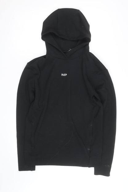 MP Men's Black Pullover Hoodie Size M Regular Fit Gym Wear