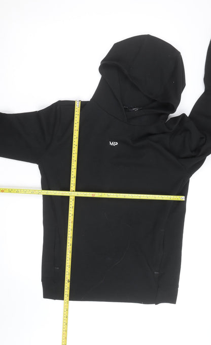 MP Men's Black Pullover Hoodie Size M Regular Fit Gym Wear