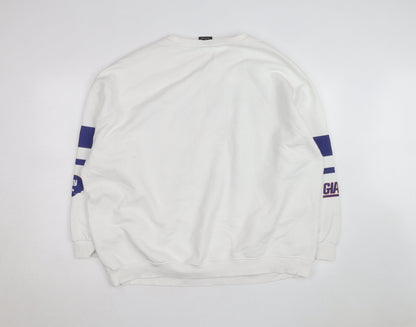 Primark NFL Men’s White XL Pullover Sweatshirt with Logo Print