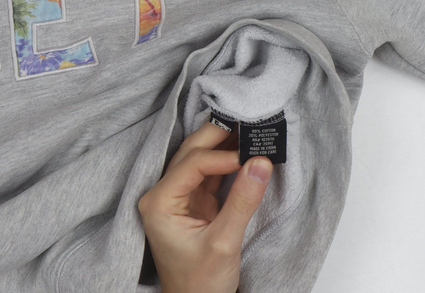 Obey Men's Grey Crew Neck Graphic Print Sweatshirt Size S