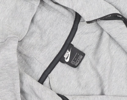 Nike Men's Grey Full Zip Hoodie Size L Regular Fit Sportswear
