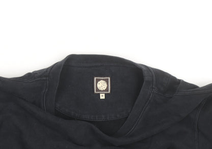 Pretty Green Men's Black Cotton Crew Neck Sweatshirt M