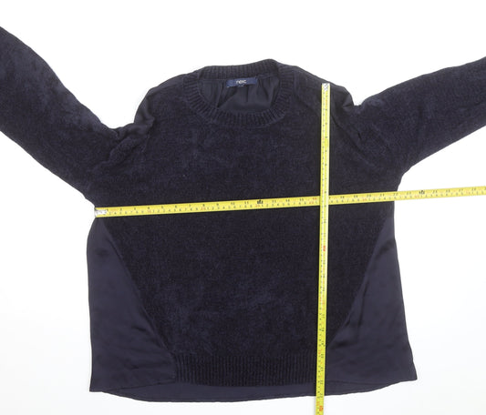 Next Women's Navy Crew Neck Pullover Jumper Size 12