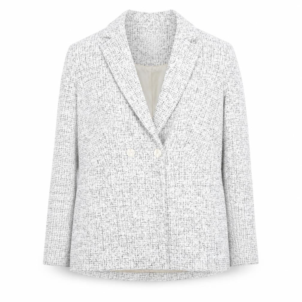 Next Women’s Grey Tweed Blazer Size 12 Workwear Classic Jacket