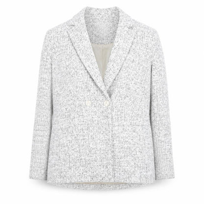 Next Women’s Grey Tweed Blazer Size 12 Workwear Classic Jacket