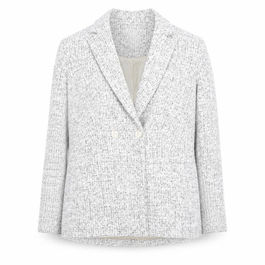 Next Women’s Grey Tweed Blazer Size 12 Workwear Classic Jacket