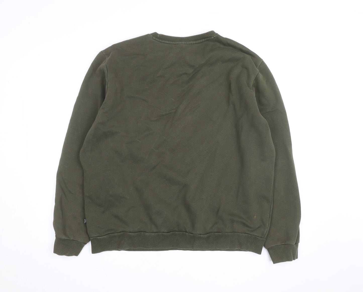Puma Men's Green XL Crew Neck Pullover Sweatshirt