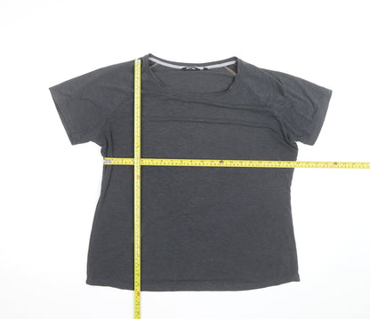 Rohan Womens Grey Size 16 Scoop Neck Short Sleeve T-Shirt