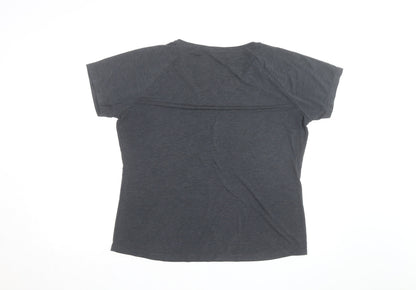 Rohan Womens Grey Size 16 Scoop Neck Short Sleeve T-Shirt