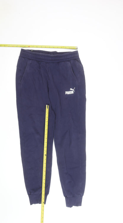 Puma Men's Blue Regular Fit Jogger Sweatpants Size S