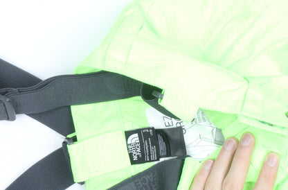 The North Face Boys Green M Snow Pants Waterproof Insulated Winter Trousers
