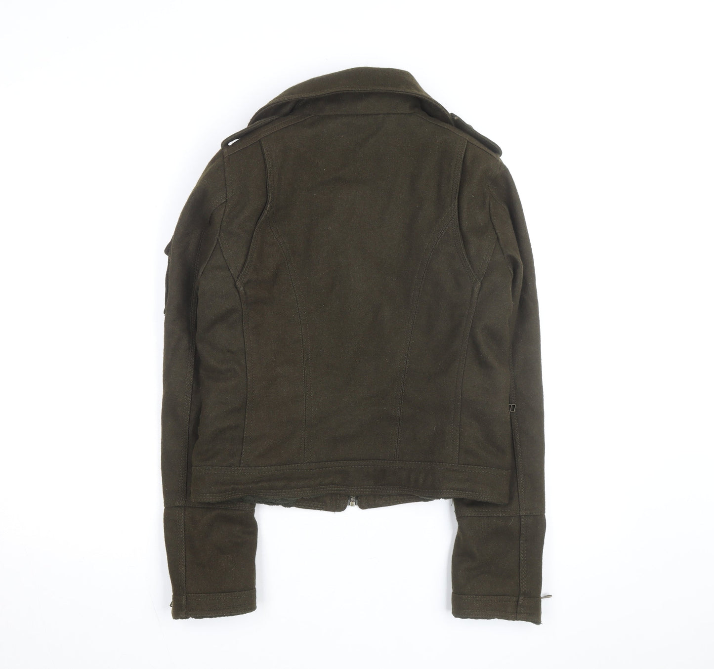 Label Lab Women Brown Wool Military Jacket Size 6