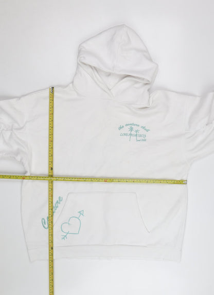 Couture Club Men's White Pullover Hoodie S Graphic Embroidered