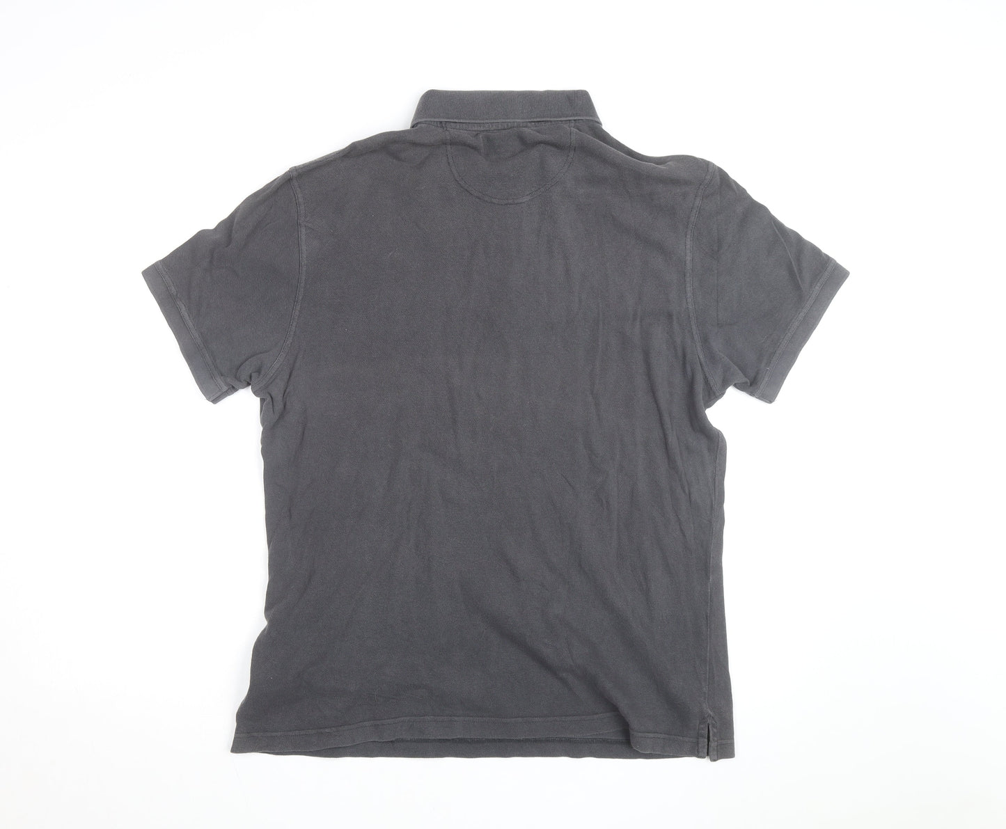 Barbour Mens Grey XL Cotton Short Sleeve Polo Shirt
