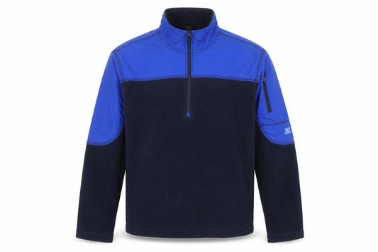 Starter Men's Blue 1/4 Zip Fleece Track Jacket Size L