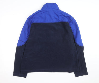 Starter Men's Blue 1/4 Zip Fleece Track Jacket Size L