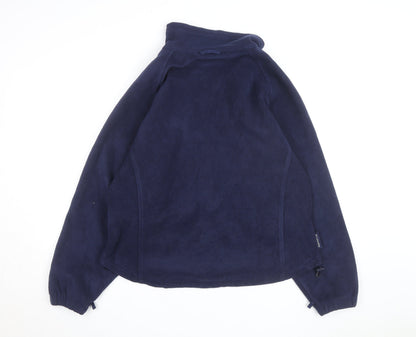 Columbia Women's Blue Fleece Full Zip Jacket Size L Outdoor Hiking
