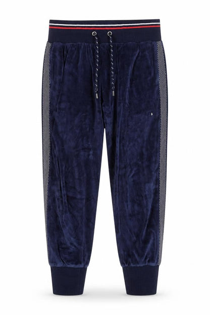 Lorna Jane Women's Blue Velour Jogger Trousers Size S
