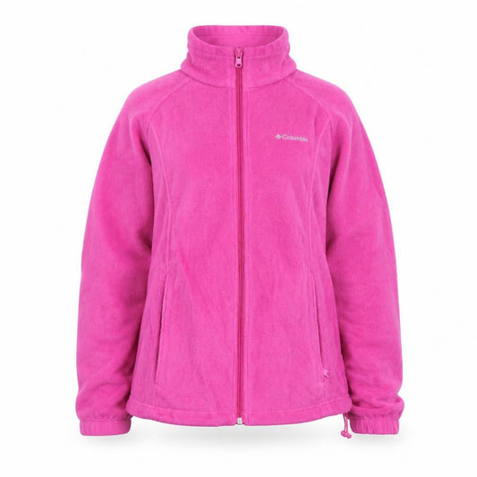 Columbia Women’s Pink Fleece Full Zip Basic Jacket M