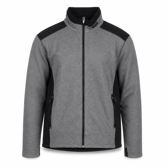 Eddie Bauer Men's Grey Softshell Full Zip Jacket Size M