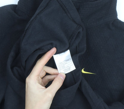 Nike Men's Black XL Therma Fit 1/2 Zip Fleece Activewear Jacket