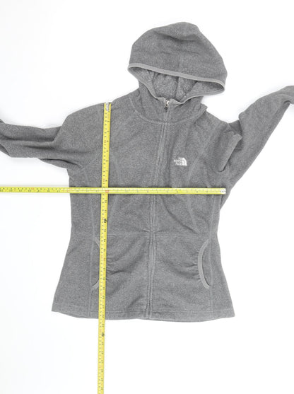 The North Face Women's Grey Full Zip Fleece Hoodie Size S