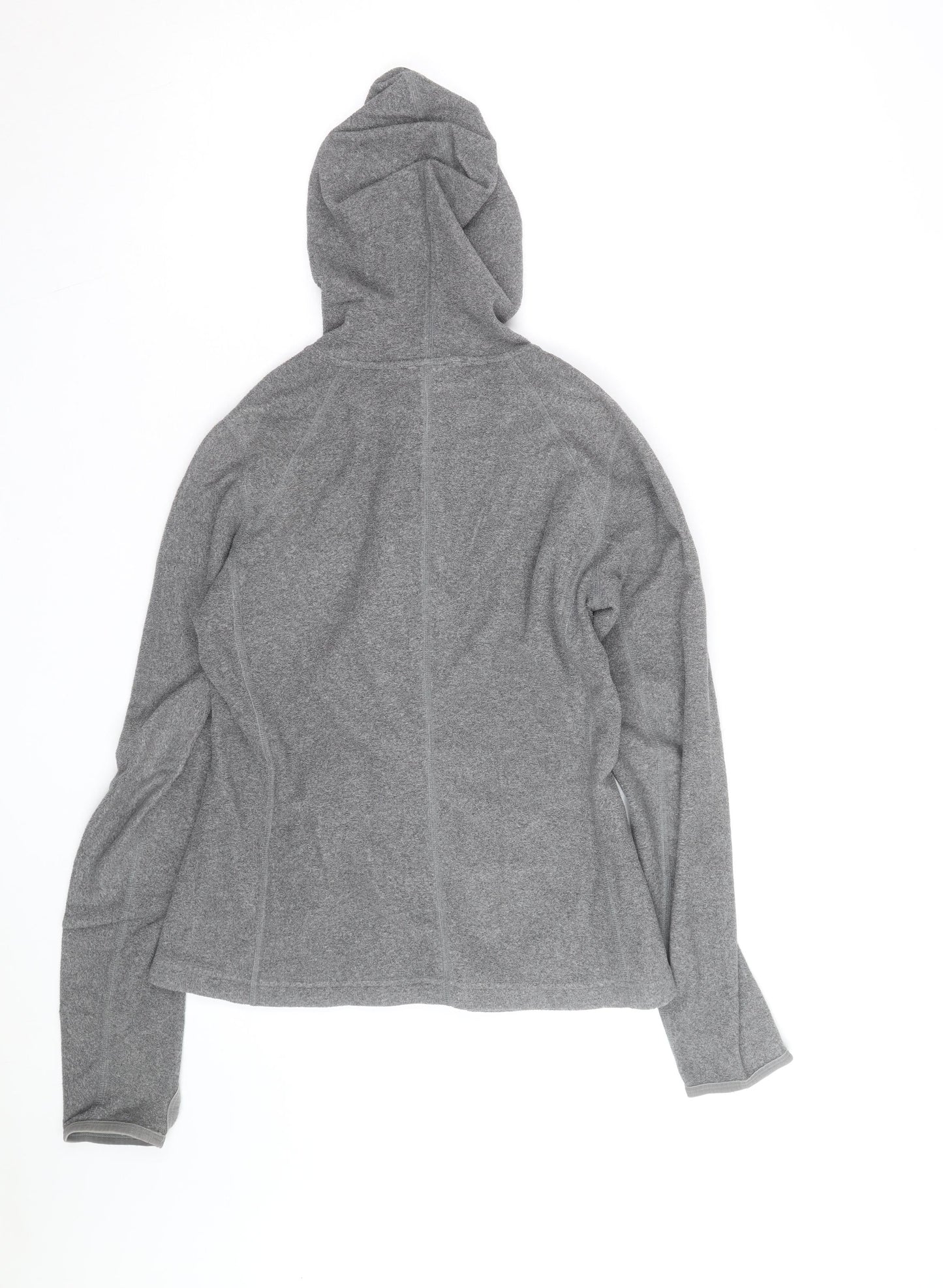 The North Face Women's Grey Full Zip Fleece Hoodie Size S
