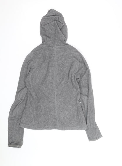 The North Face Women's Grey Full Zip Fleece Hoodie Size S