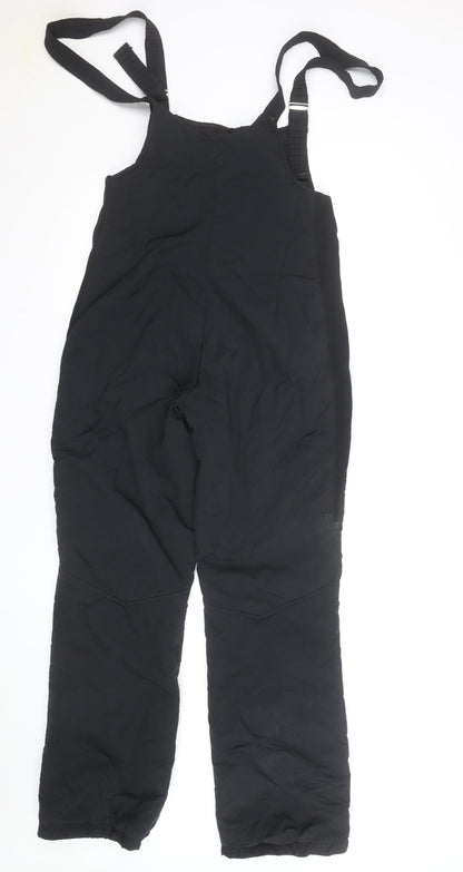Obermeyer Women's Black Insulated Snow Pants with Adjustable Straps Size 12