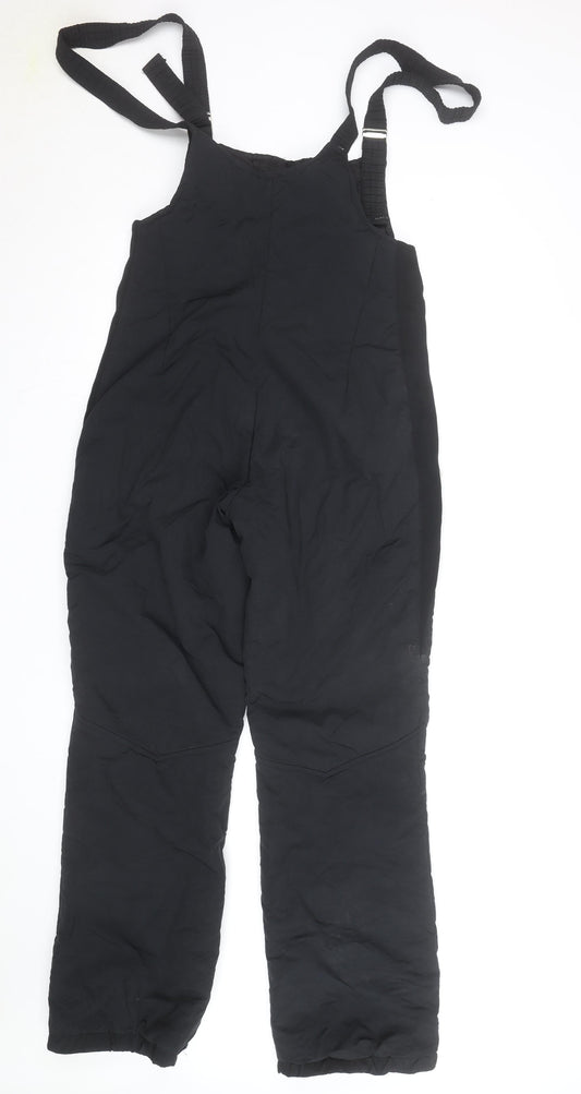 Obermeyer Women's Black Insulated Snow Pants with Adjustable Straps Size 12