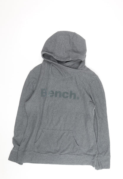 Bench Men’s Grey Pullover Hoodie XL Regular Fit Fleece Sweatshirt