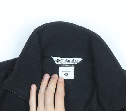 Columbia Women's Black Fleece Full Zip Activewear Jacket Size M