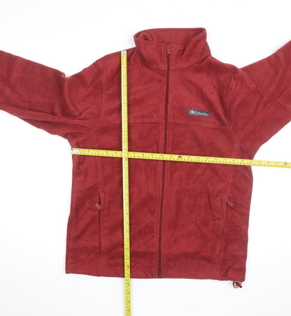 Columbia Men's Red Fleece Full Zip Outdoor Jacket Size M