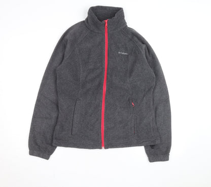 Columbia Womens Grey Fleece Full Zip Jacket Size M Outdoor Active