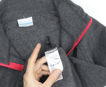 Columbia Womens Grey Fleece Full Zip Jacket Size M Outdoor Active