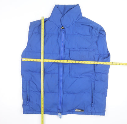 Stratos Mens Blue Puffer Waistcoat M Winter Outdoor Vest