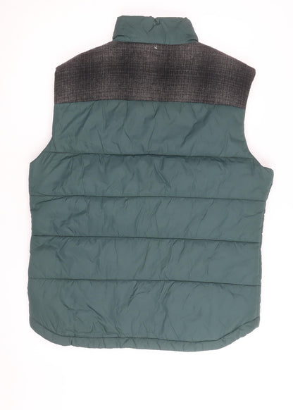 Kenneth Cole Reaction Men's Green Padded Bodywarmer Waistcoat Size L