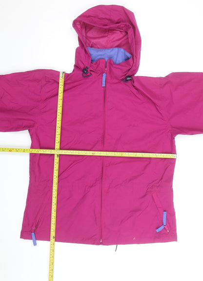 L.L. Bean Women's Pink Hooded Water Resistant Jacket Size S