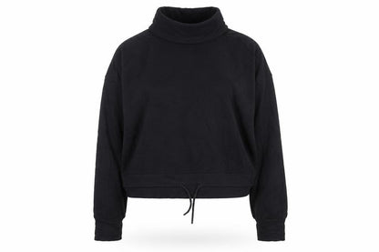 Marks & Spencer Goodmove Women's Black Size 16 High Neck Drawstring Sweatshirt