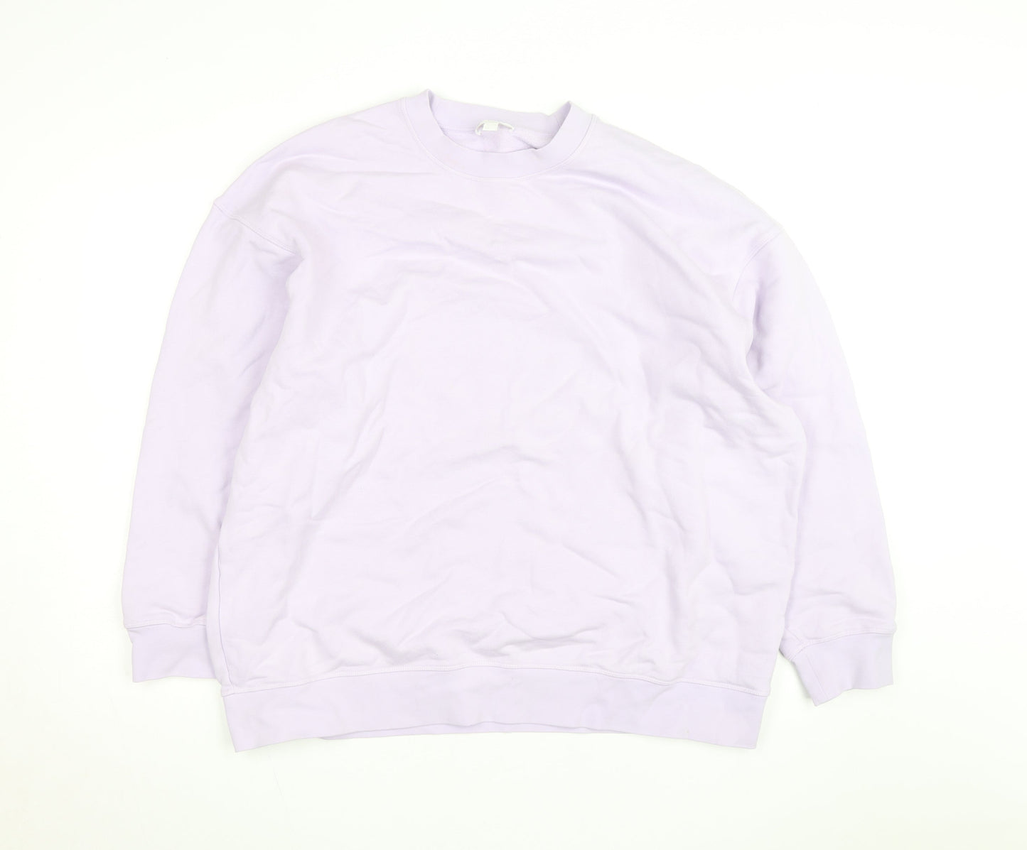 COS Men's Purple Cotton Crew Neck Pullover Sweatshirt Size M
