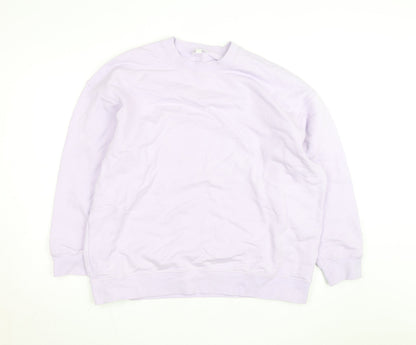 COS Men's Purple Cotton Crew Neck Pullover Sweatshirt Size M