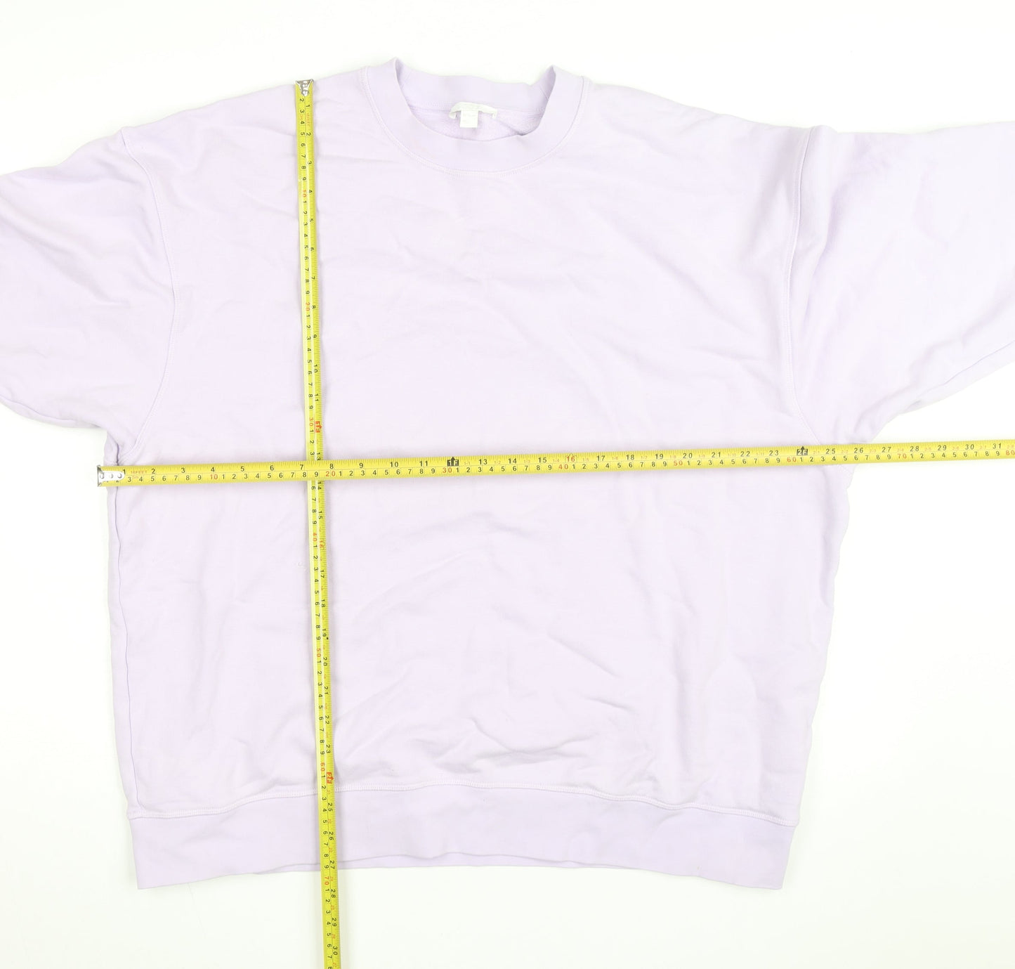COS Men's Purple Cotton Crew Neck Pullover Sweatshirt Size M