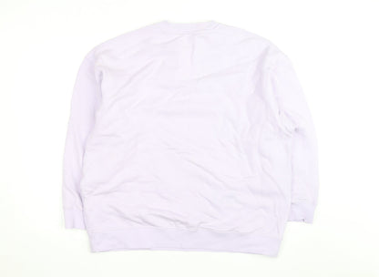 COS Men's Purple Cotton Crew Neck Pullover Sweatshirt Size M