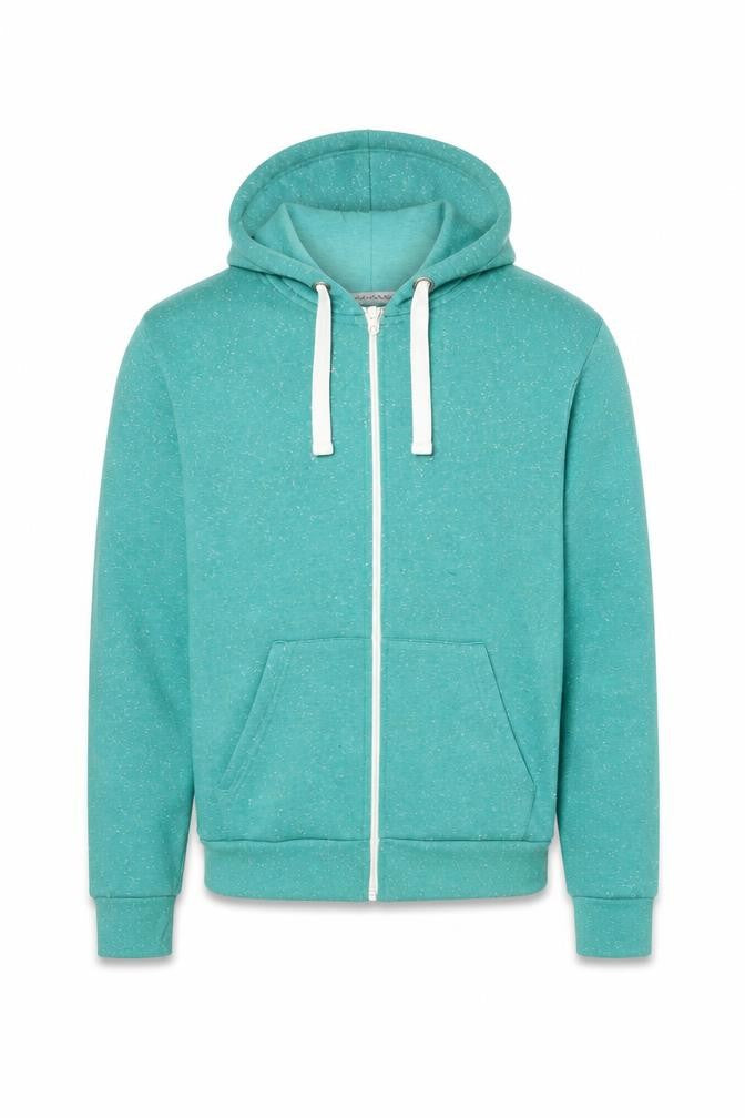 United Colors of Benetton Men's Green Full Zip Hoodie Small Regular Fit Fleece