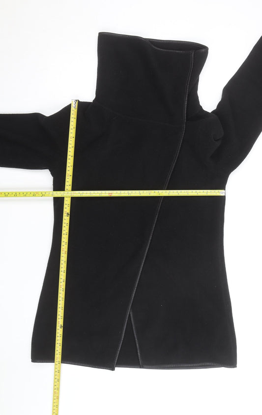 Barrage Women's Black Fleece Mid-Length Coat Size S