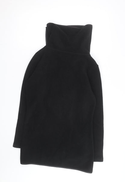 Barrage Women's Black Fleece Mid-Length Coat Size S