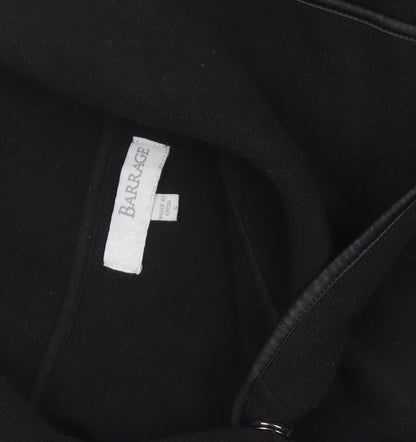 Barrage Women's Black Fleece Mid-Length Coat Size S