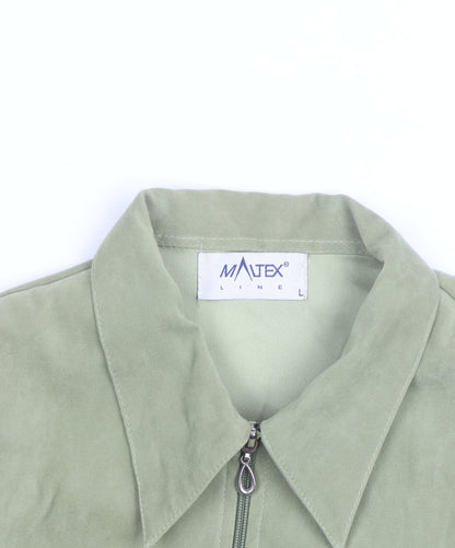 Mattex Line Women’s Green L Full Zip Mid-Length Casual Jacket